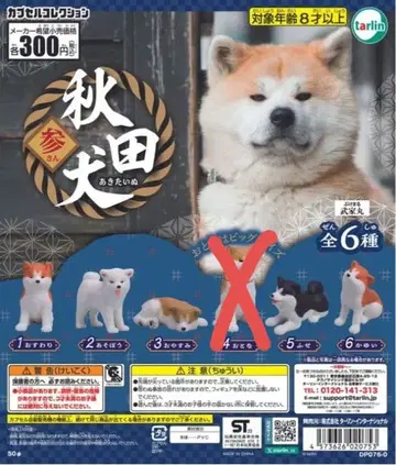 [ 미개봉 ] 아키타견 삼 캡슐 컬렉션 가챠가챠 5세트 익명 배송