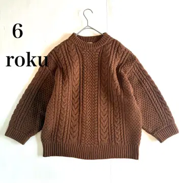 6 로쿠 니트 케이블 니트