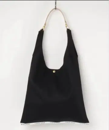 블랙 코튼 토트백