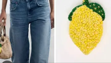 ZARA 후르츠 비즈 참 레몬 택 포함 새상품