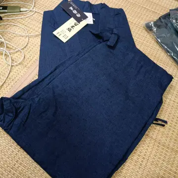 여성용 구루메 직조 작업복 (다크 네이비)