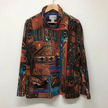 [ 유로 구제 의류 ] 빈티지 플리스 올 패턴 커버올 자켓