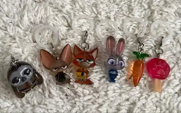 주토피아 메지루시 액세서리 전 6종 컴플리트 세트