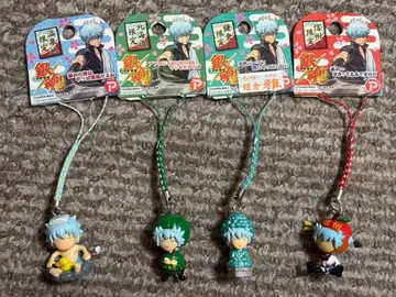 은혼 네츠케 스트랩 4개 세트 사카타 긴토키