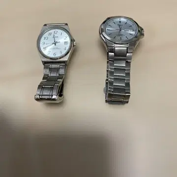 심플 아날로그 시계 스테인리스 밴딩