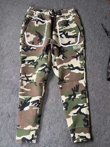 SY32 카모플라쥬 조거 팬츠 L 사이즈