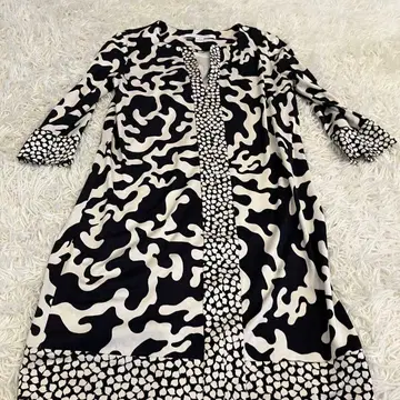 다이앤 본 퍼스텐버그 실크 튜닉 원피스