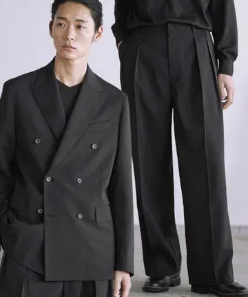 HIGH TWIST PE DOUBLE SUIT M 블랙