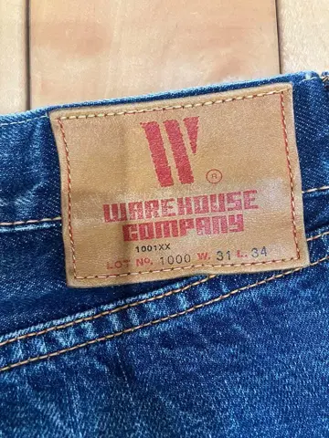WAREHOUSE COMPANY 1001XX 데님 31-34