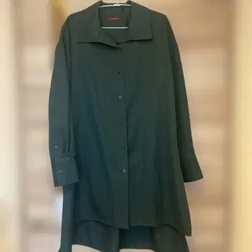 CABaN 울 트윌 하이넥 롱 셔츠