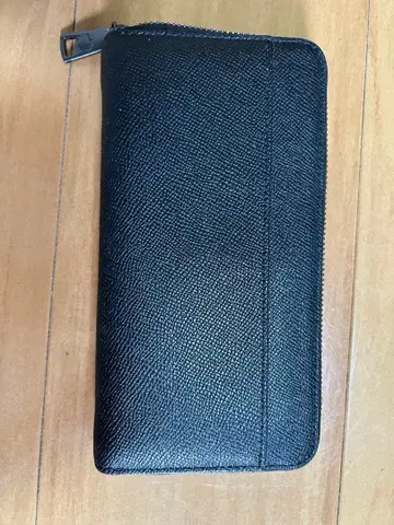 블랙 장지갑 가죽풍