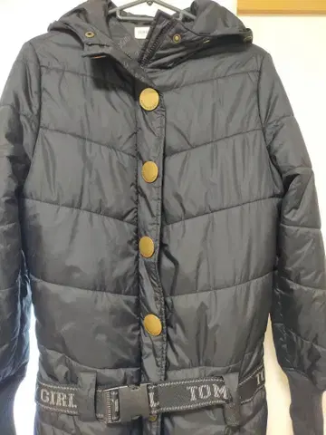 타미걸 블랙 다운 자켓