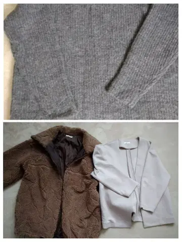 CLASSICAL ELF 브라운 플리스 아우터 외