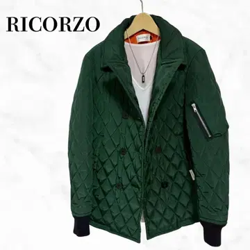 RICORZO 리콜조 패딩 자켓 퀼팅 패딩 자켓 그린