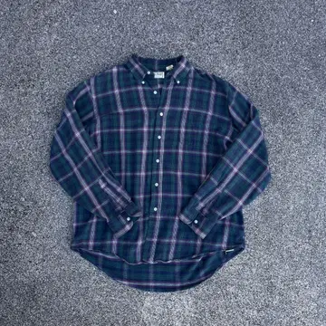 L.L.Bean 체크 무늬 버튼 다운 긴팔 셔츠