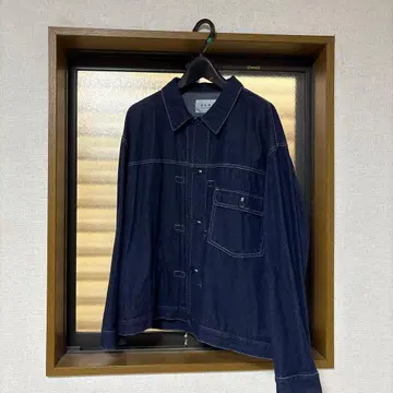 ADAM ET ROPE' 데님 오버 자켓