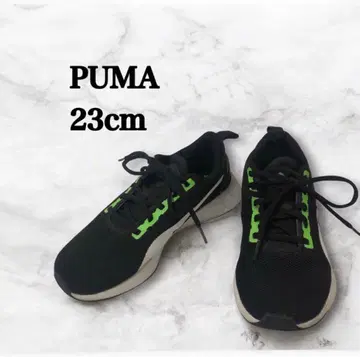 PUMA 플라이어 러너 블랙/그린 23cm