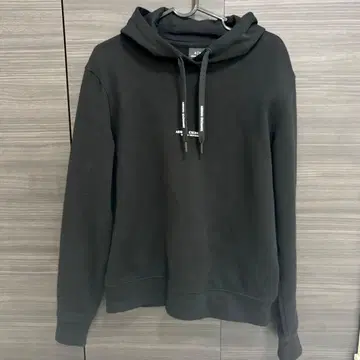 Armani Exchange 블랙 후드티