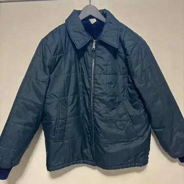 60s TALON 지퍼 네이비 퍼 퀼팅 자켓