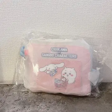 [ 최신! ] 치이카와 산리오 컴팩트 지갑 치이카와 & 시나모롤 (핑크)