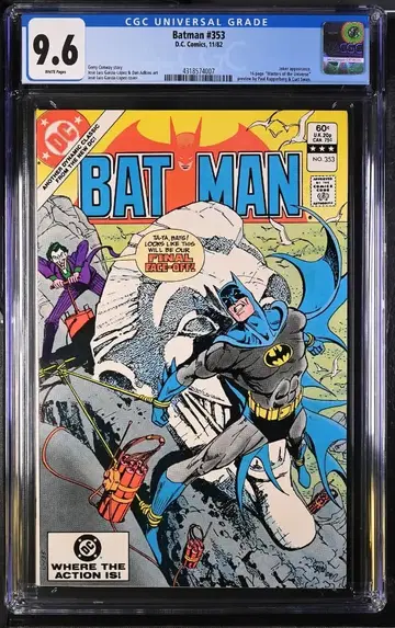 Batman #353 CGC 9.6 Joker Cover