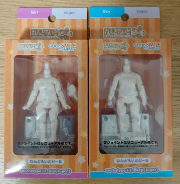 미개봉 넨도로이드돌 sugar girl boy 바디 2개 세트