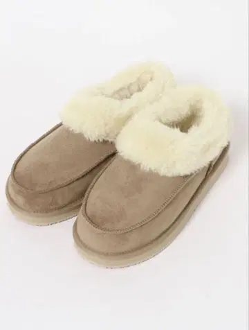 베이지 어그 부츠 복슬복슬 퍼 포함