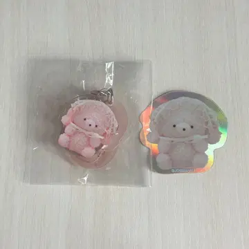 조세마루 키링 페타페타씰 딸기밀크 세트