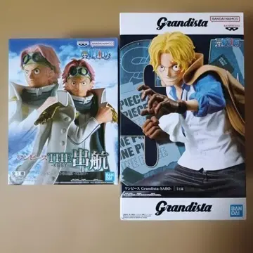 미개봉 원피스 Grandista 코비 & 사보 피규어 세트