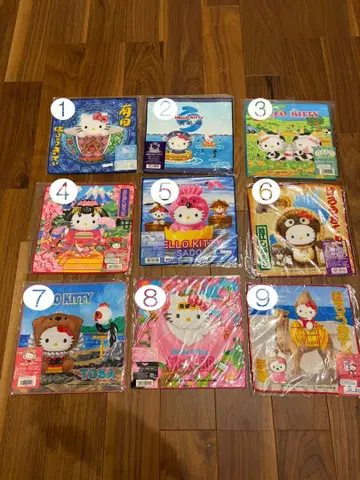 헬로키티 지역 한정 손수건 59장 낱개 판매 5장~ 가능