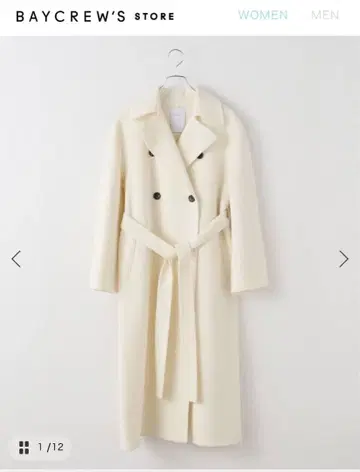 Noble 더블 비버 리버 트렌치코트