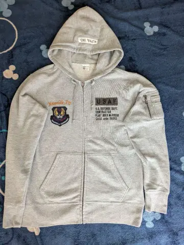 ALPHA 그레이 후드티