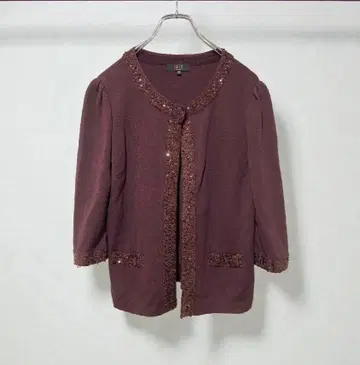 새상품급 닥스 DAKS 니트 가디건 38 스팽글