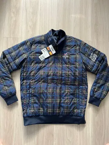 Callaway 네이비 체크 무늬 자켓 LL