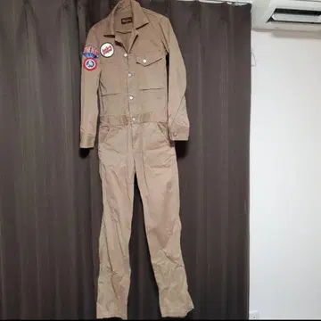 HYSTERIC GLAMOUR 오버롤 베이지색