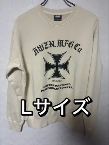 HWZN BROSS 맨투맨 내추럴 색상 L 사이즈