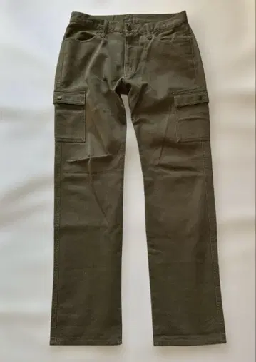 UNIQLO 올리브 그린 카고 팬츠 헤이세이 Y2K