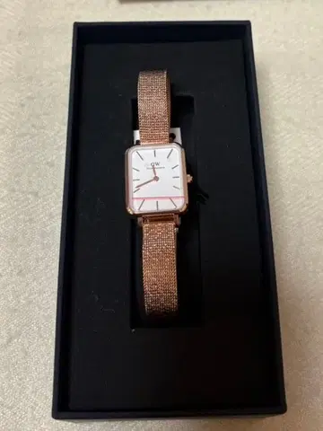 DANIEL WELLINGTON 쿼츠 손목시계 로즈 골드