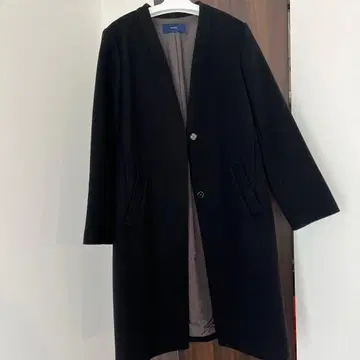 SHIPS 블랙 롱 코트 사이즈 38