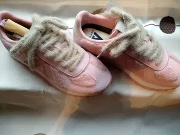 ASFVLT Gate 스니커즈 핑크 스니커즈 23.5cm 여분 끈 포함