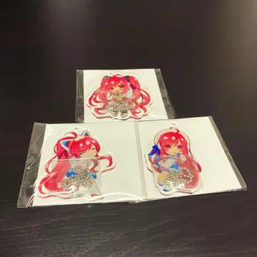 사운드 볼텍스 볼테 복권 아크릴 키링 레이시스 세트