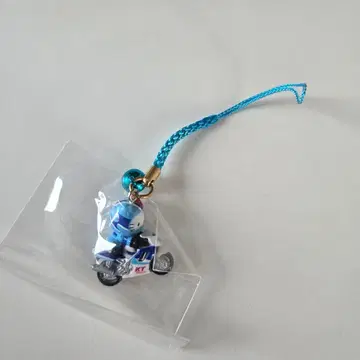 레어 [ 지역 한정 키티 ] 서킷 한정판 바이크 블루 펜던트 스트랩