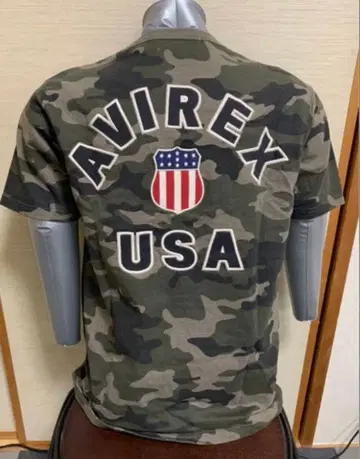 AVIREX 카모플라쥬 티셔츠