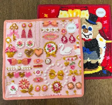 FEILER 러브러리 손수건 2개 세트