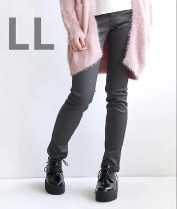 주티 누쿠누쿠 팬츠 슬림핏 그레이 LL 안감 플리스 스트레치