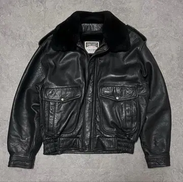 vintage 90s 양가죽 양모 G-1 가죽 플라이트 자켓