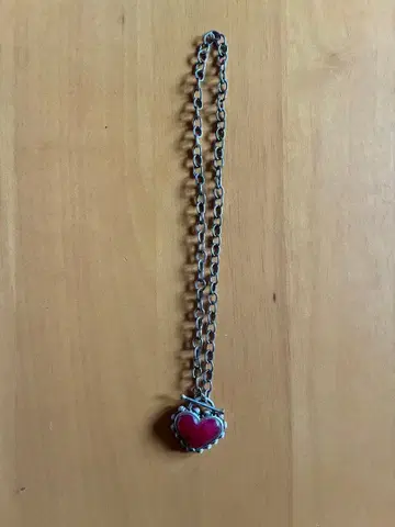 VINTAGE Silver 계열 BEAMS 하트 펜던트 목걸이