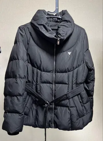 guess 다운 자켓 블랙 벨트 포함 원피스