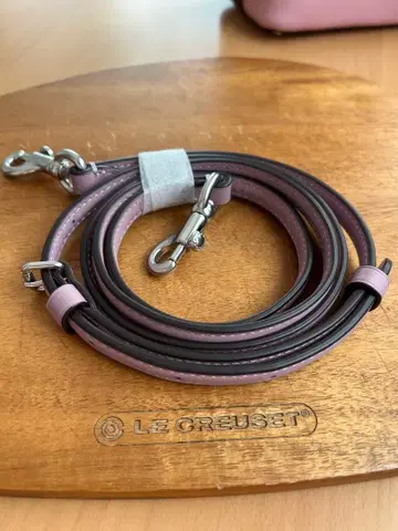 가죽 핑크 브라운 숄더 스트랩