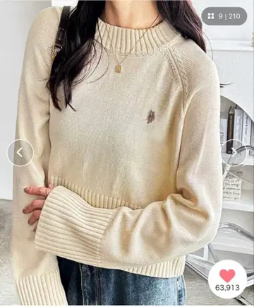 새상품 GeeRA 별주 U.S. POLO ASSN. 숏 기장 니트